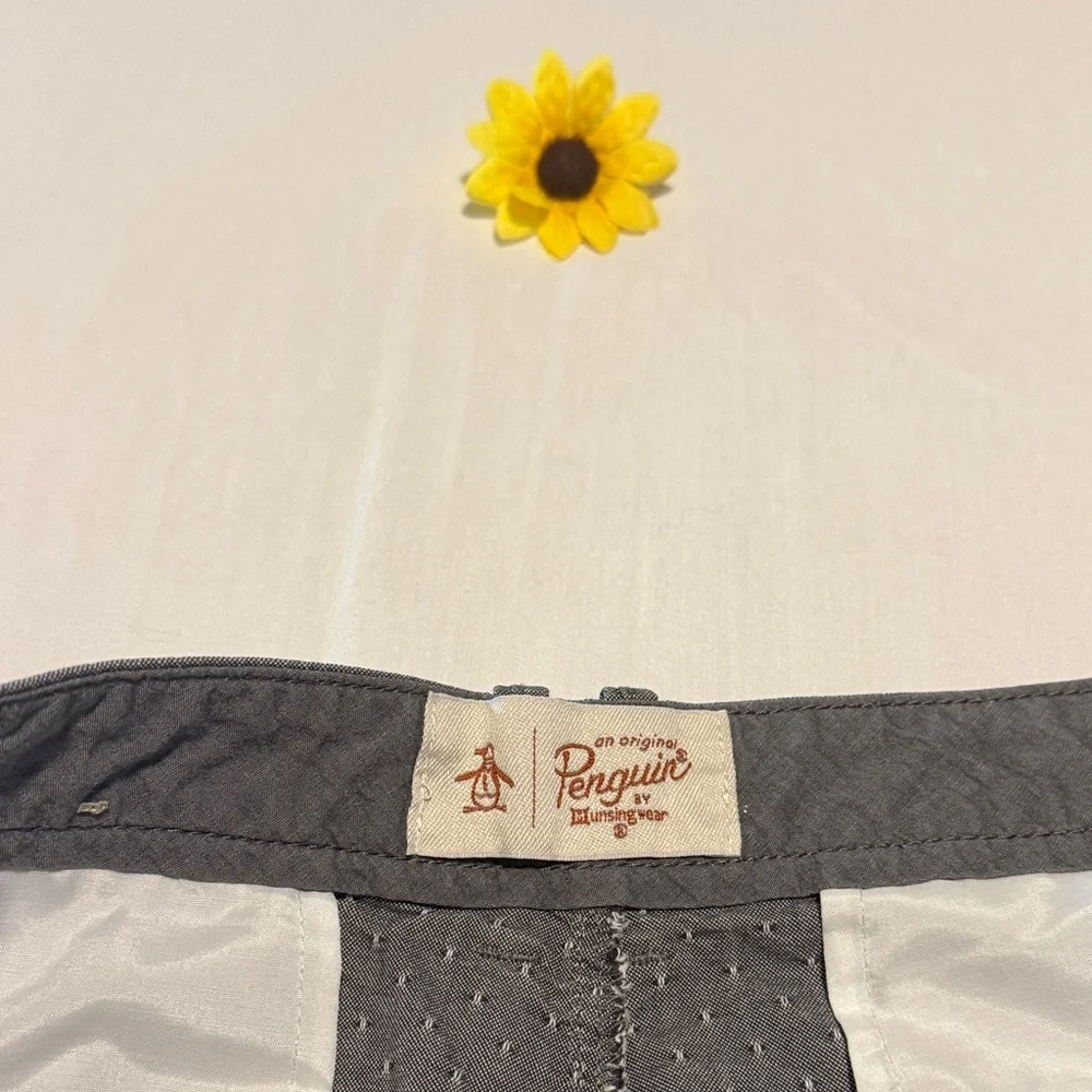 Classic Gray Men's Flat Front Shorts - Picture 3 of 12